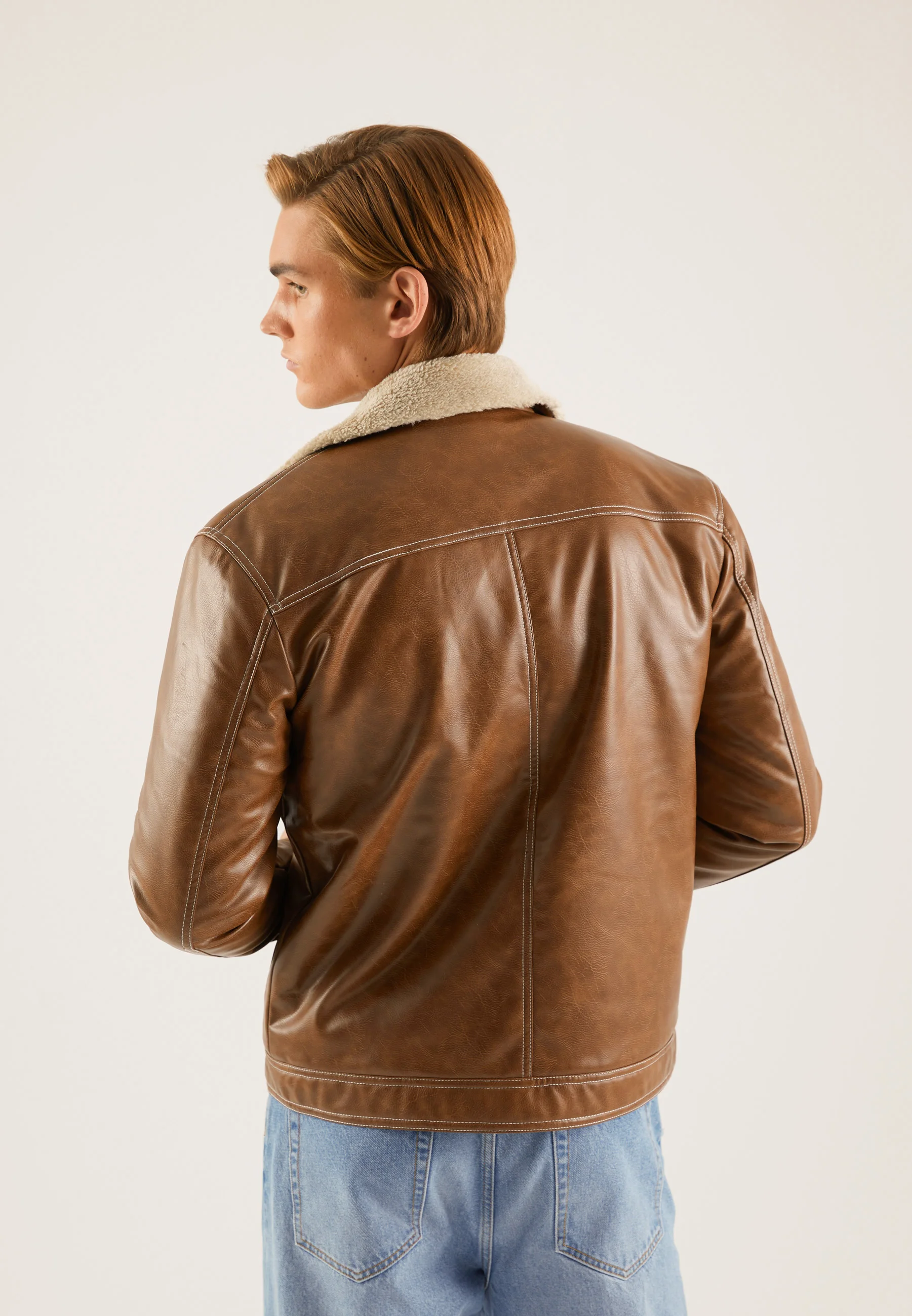 Chaqueta de piel sintética Pier One