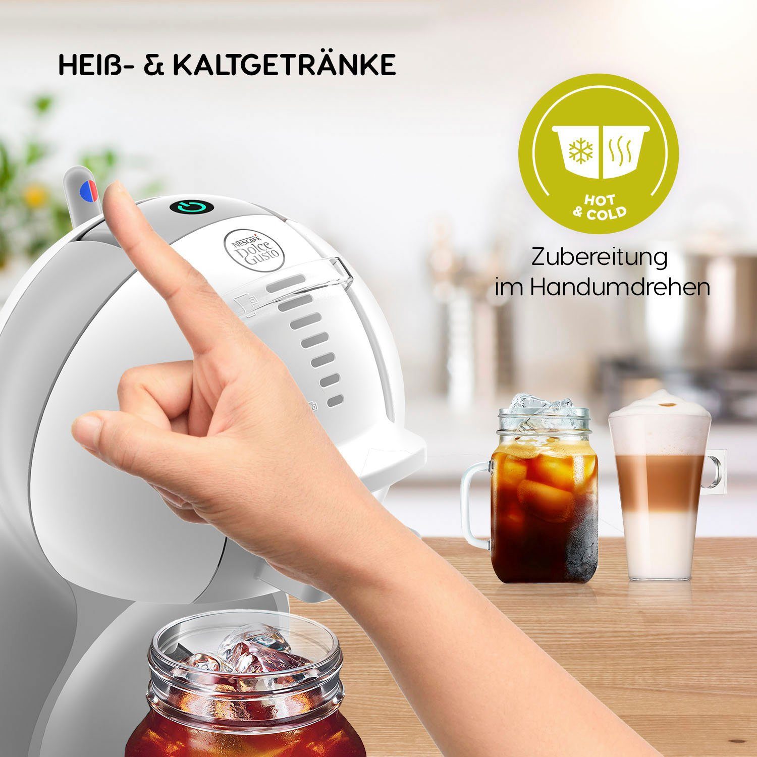 NESCAFÉ® Dolce Gusto® Kapselmaschine KP1201 Mini Me, passt in jede Küche, samtige Crema, automatische Abschaltung