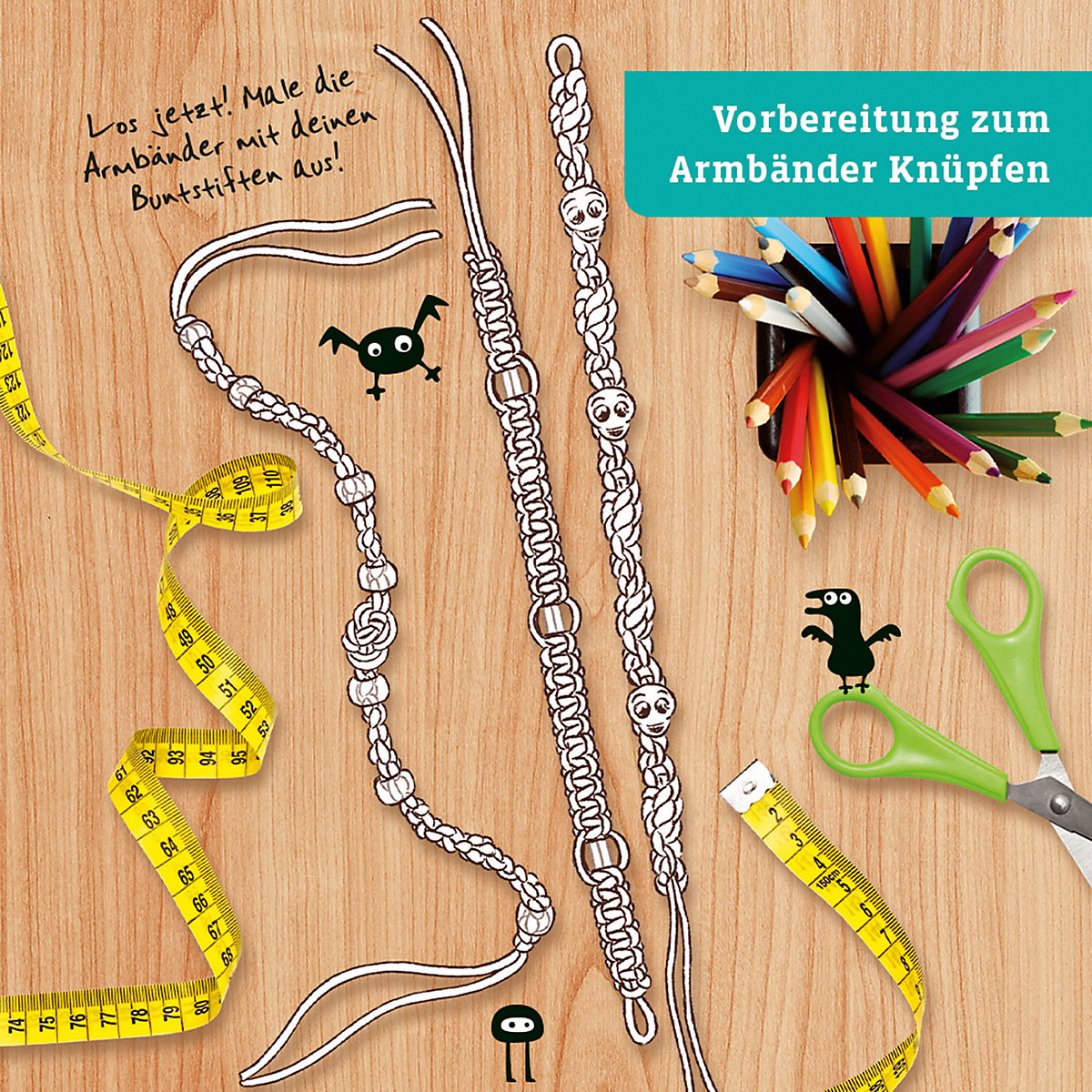 Bastelbox Armbänder knüpfen