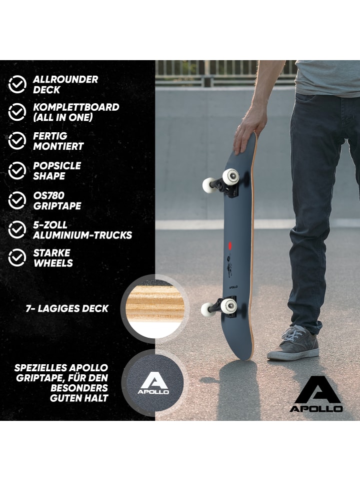 Apollo Skateboard Kinder und Erwachsene 
