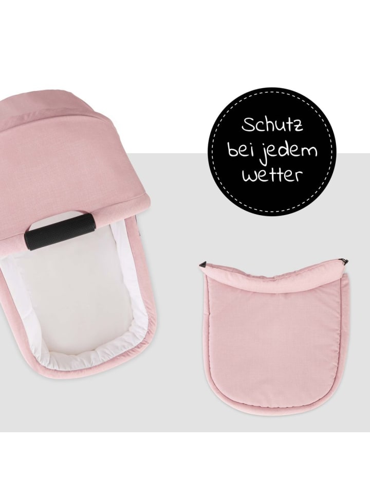 Hauck Babywanne für Buggy Colibri - Melange Rose in rosa,schwarz günstig kaufen onesize