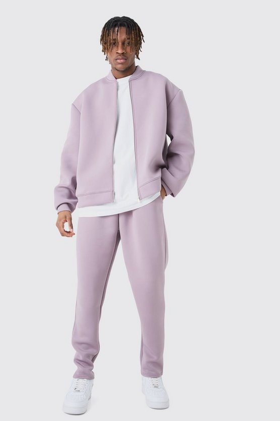 Tall kastiges Oversize Scuba Bomber-Set
