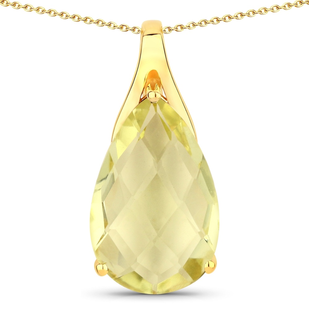Rafaela Donata Chaîne Argent sterling Quartz citron en Or jaune Bijoux