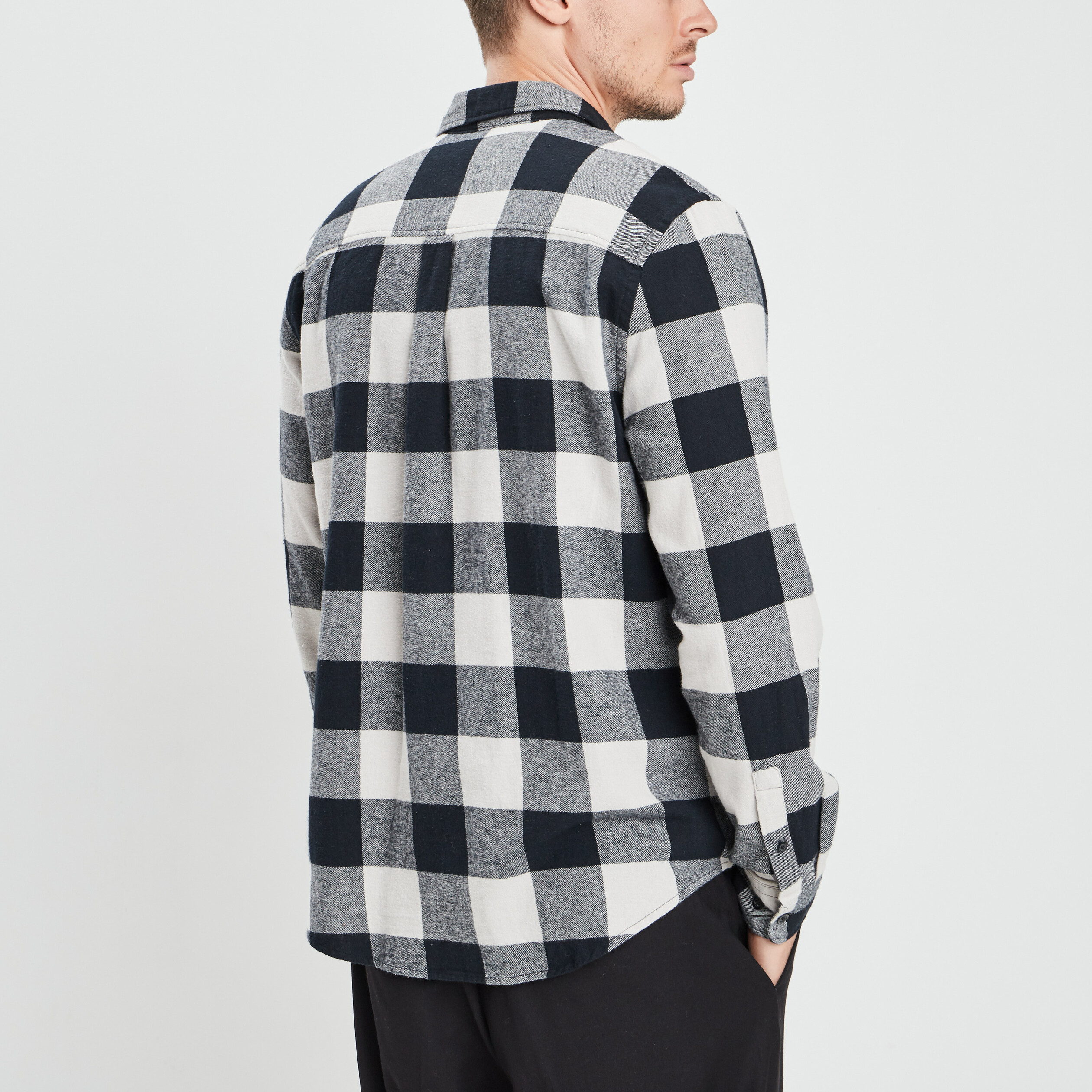 Chemise droite manches longues ecru homme | La Halle