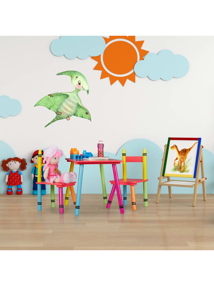 relaxdays 3-tlg. Kindersitzgruppe in Bunt günstig kaufen onesize
