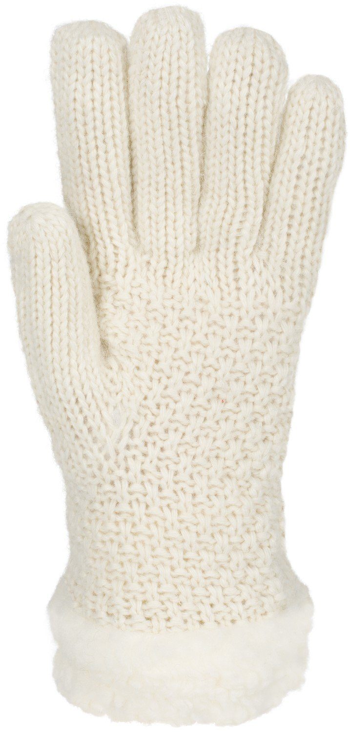 styleBREAKER Strickhandschuhe Strickhandschuhe mit Perlmuster und Fleece