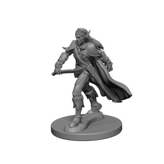 Elf Male Fighter: Pathfinder Deep Cuts Unpainted Minis