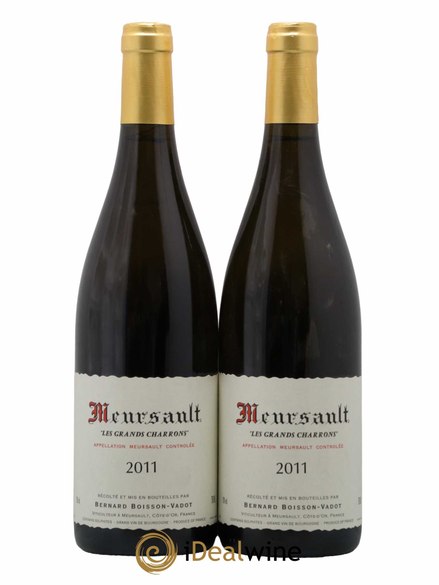 Meursault Les Grands Charrons Boisson-Vadot (Domaine)  2011 - Lot de 2 Bouteilles