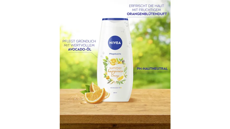 NIVEA Pflegedusche Summer Happiness  Orange 250 ml