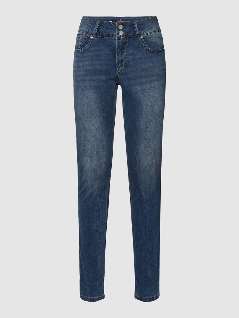 Jeans mit 5-Pocket-Design in blau