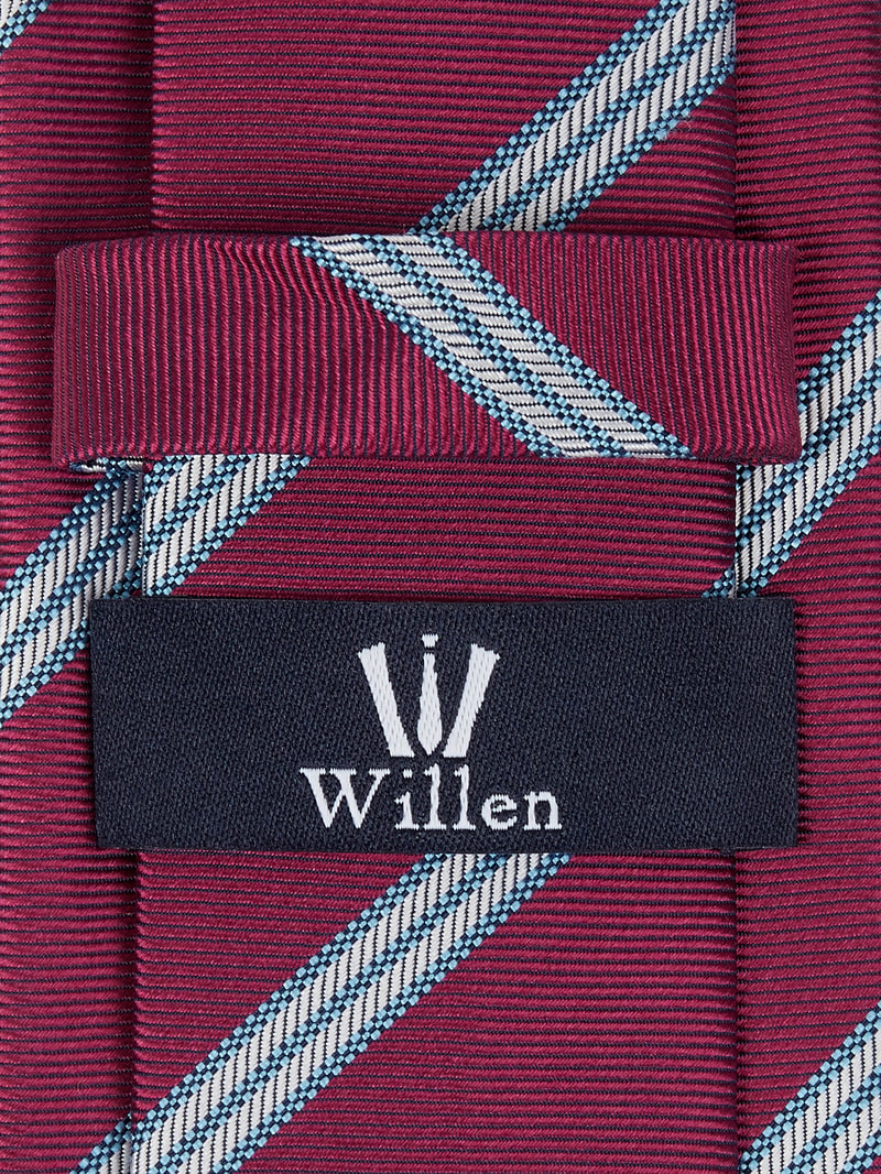 Krawatte aus Seide (6 cm) in fuchsia