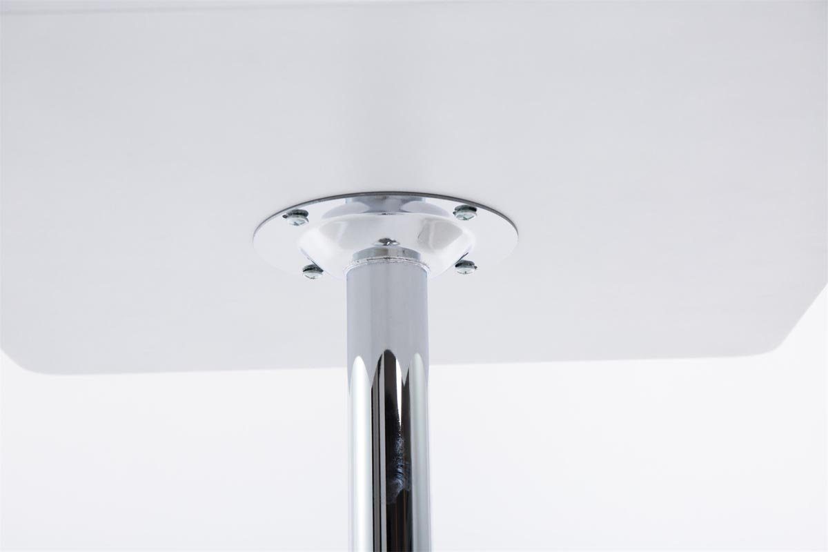CLP Bartisch Stehtisch eckig, mit Holz-Tischplatte & Metall-Gestell