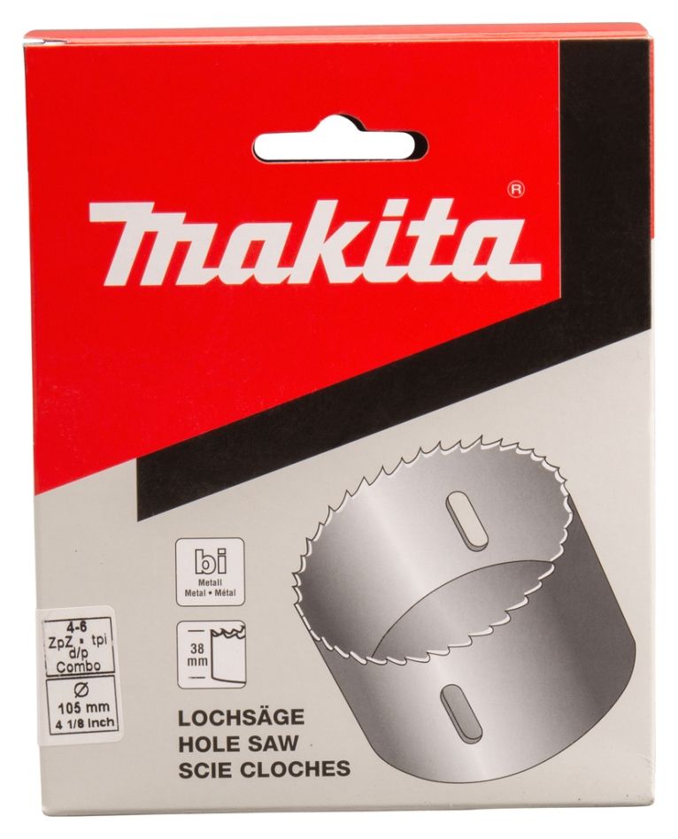 Makita Zubehör P-35081 Lochsäge 105 mm HSS Bimetall Weiß