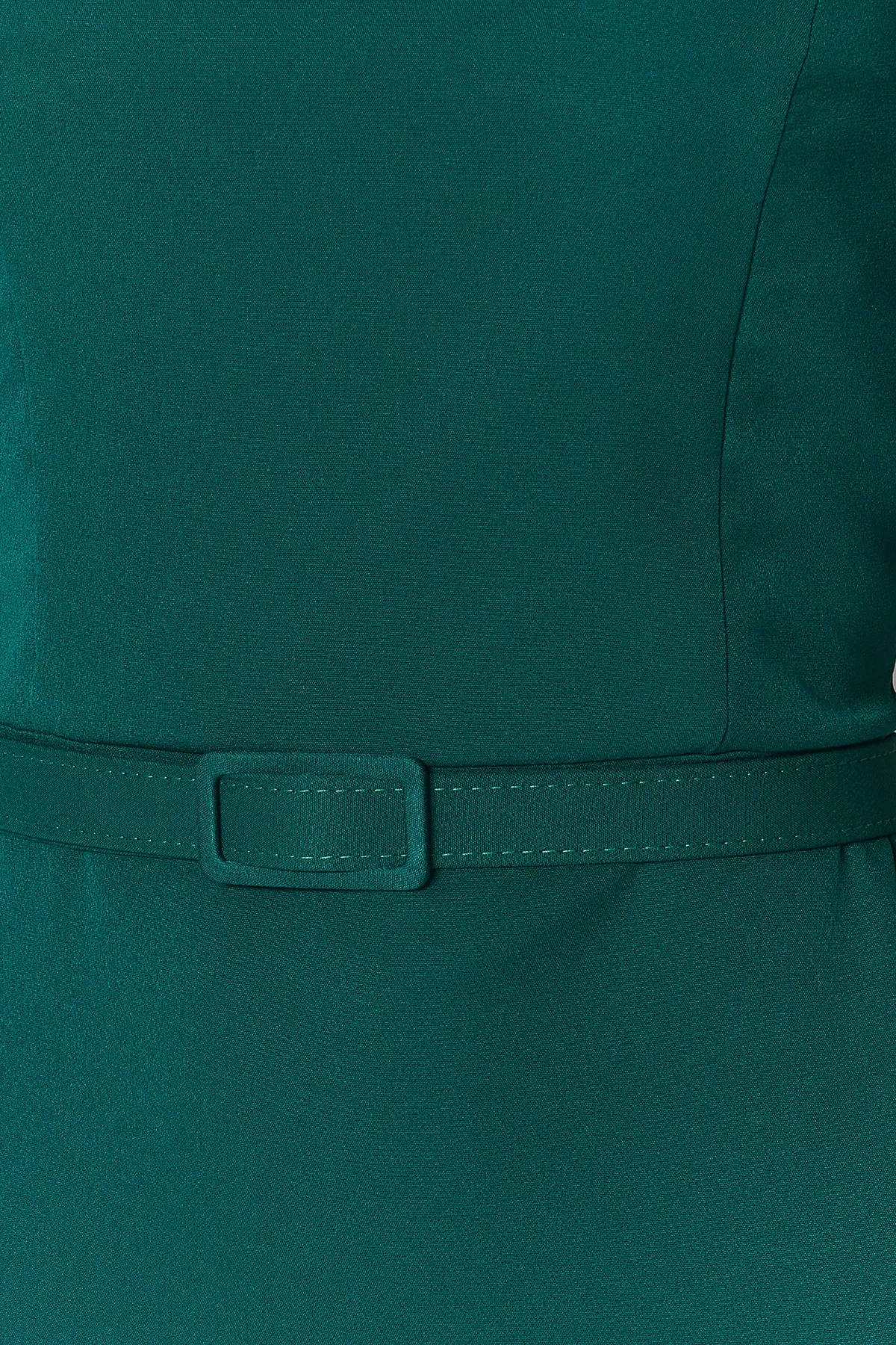Trendyol Collection  Smaragdgrünes langes gewebtes Abendkleid mit Gürtel TPRSS23AE00091