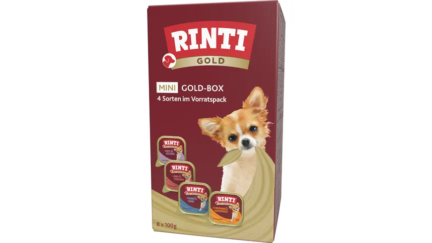 RINTI Hundenassfutter Gold mini Multibox Goldbox 800 g