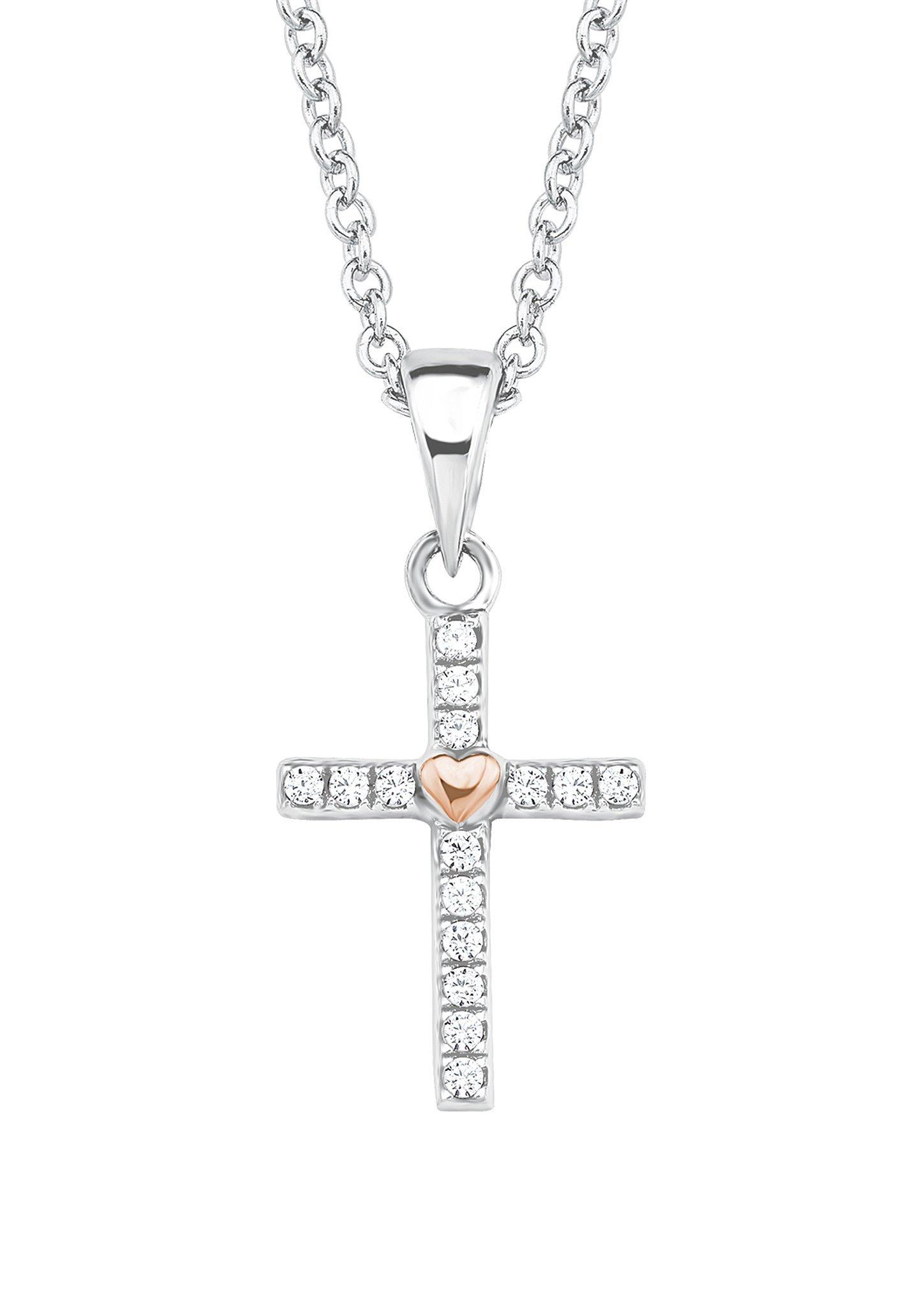 Silberne Kette mit Kreuz-Anhänger  272.708.6411.0812-05E0