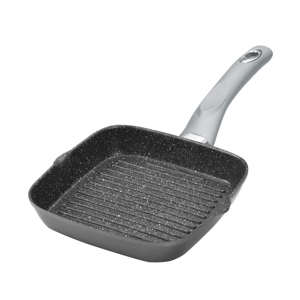 STONELINE® Gourmundo Grillpfanne 16 x 16 cm, mit 2 Ausgüssen
