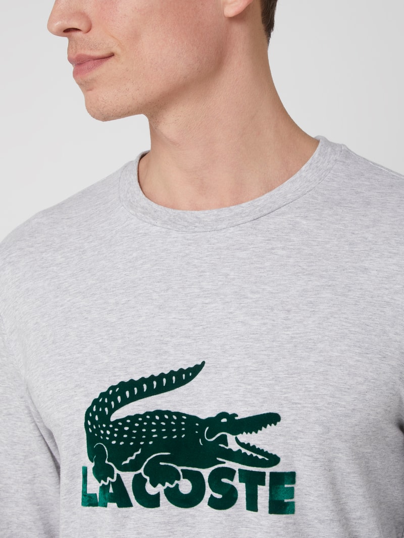 Pyjama mit Logo in mittelgrau