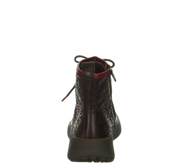 KUSABI Schnürboots - Espresso/Kombi