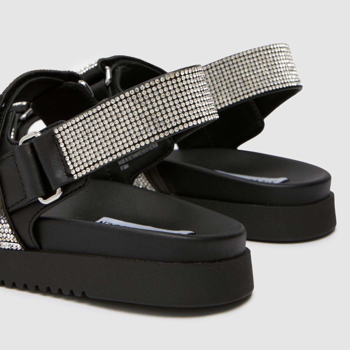 Steve Madden mona-r szandál fekete és ezüst színben