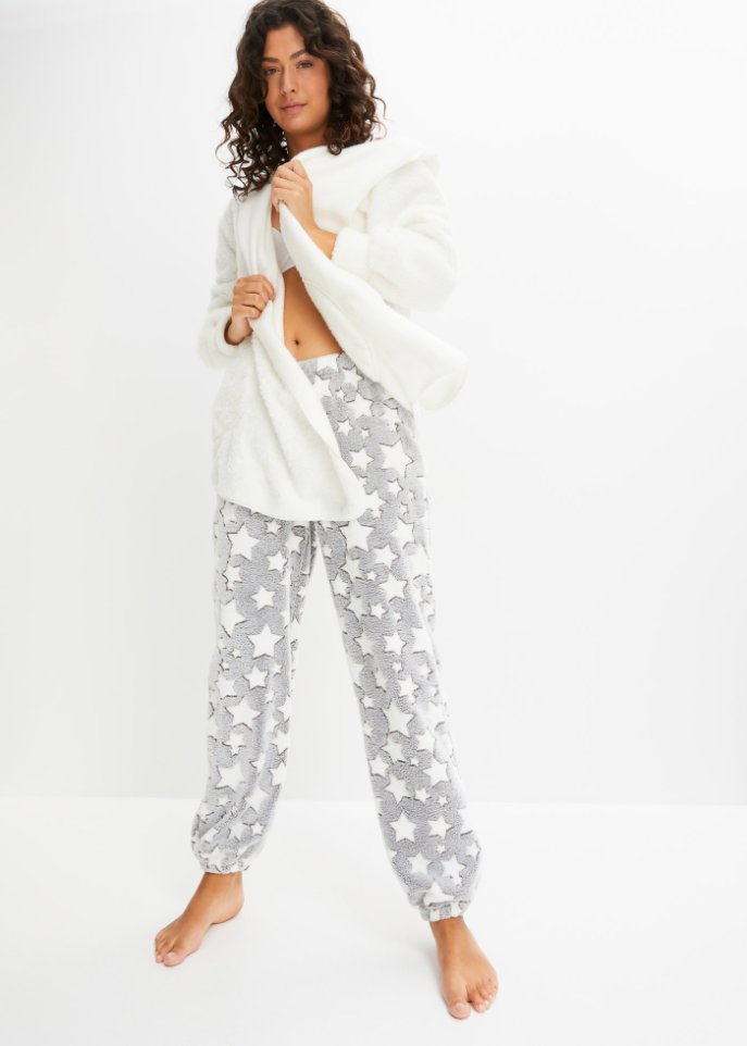 Fleece Pyjamahose aus kuscheligem Material mit weicher Innenseite