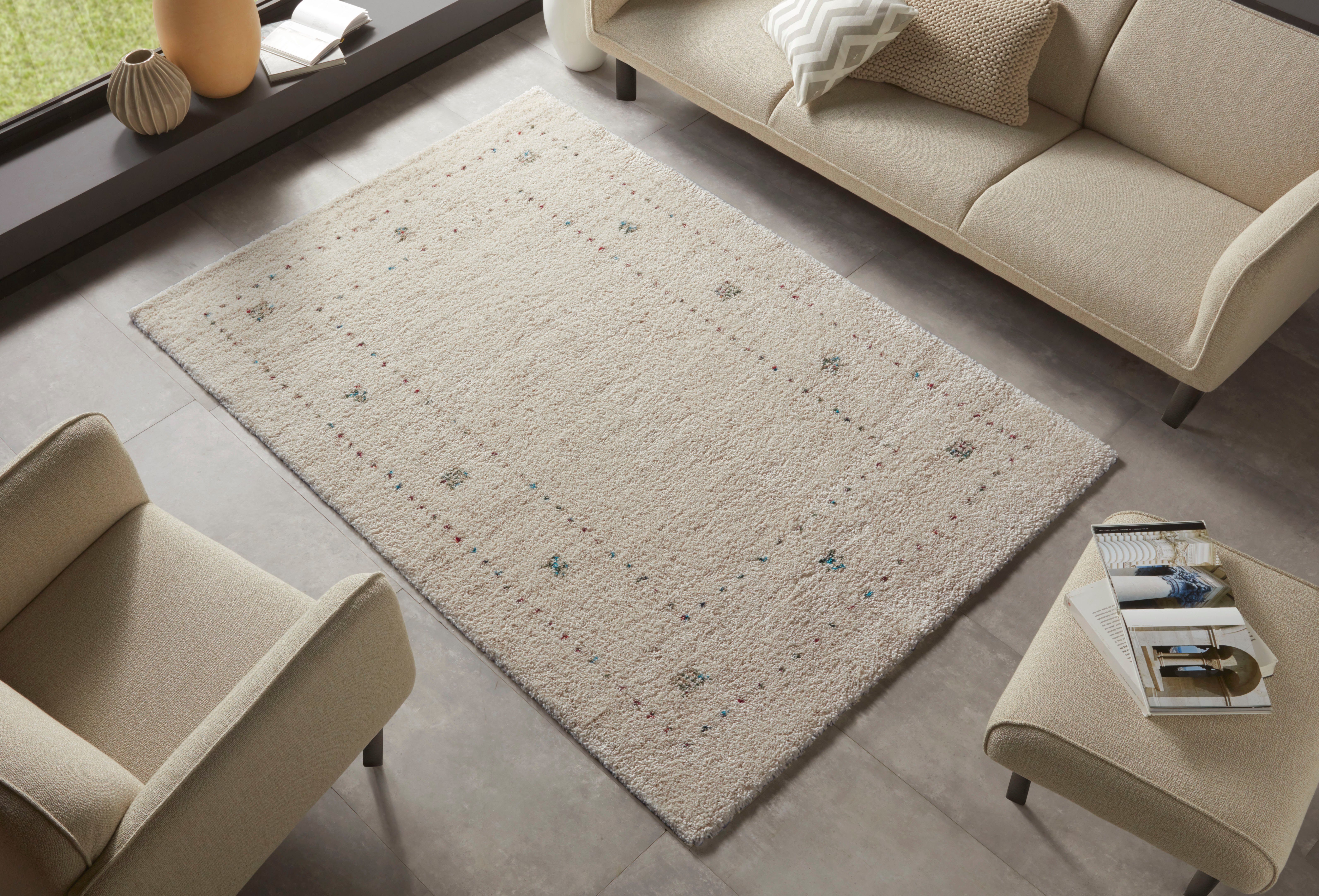 Hochflor-Teppich TEO, HANSE Home, rechteckig, Höhe: 30 mm, Shaggy, Flokati, Weich, Boho, Wohnzimmer, Schlafzimmer, Kinderzimmer