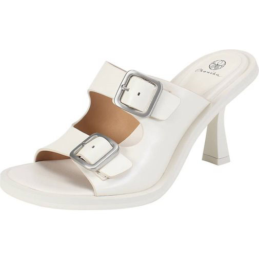 ekonika Mules mit eckigen Metallschnallen