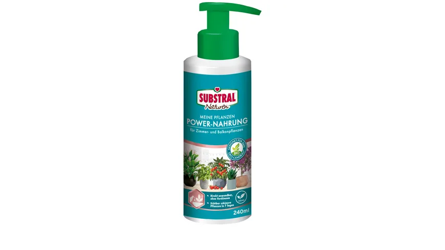 Substral Naturen Meine Zimmerpflanzen Power-Nahrung für Zimmer- und Balkonpflanzen 240 ml