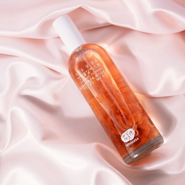 WHAMISA Organic Flowers Damask Rose Petal Mist Gesichtsspray