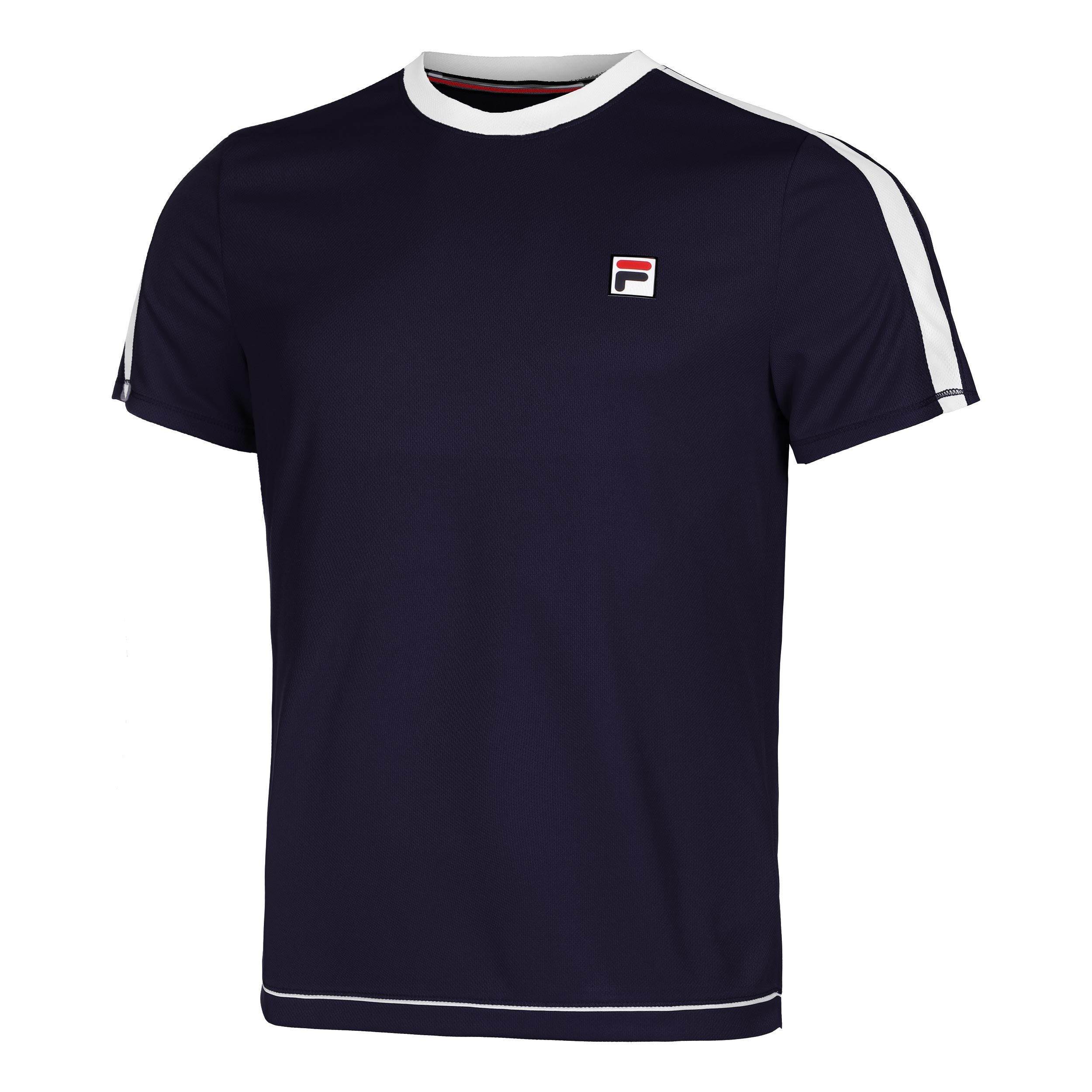 Elias T-Shirt Herren - Dunkelblau, Weiß