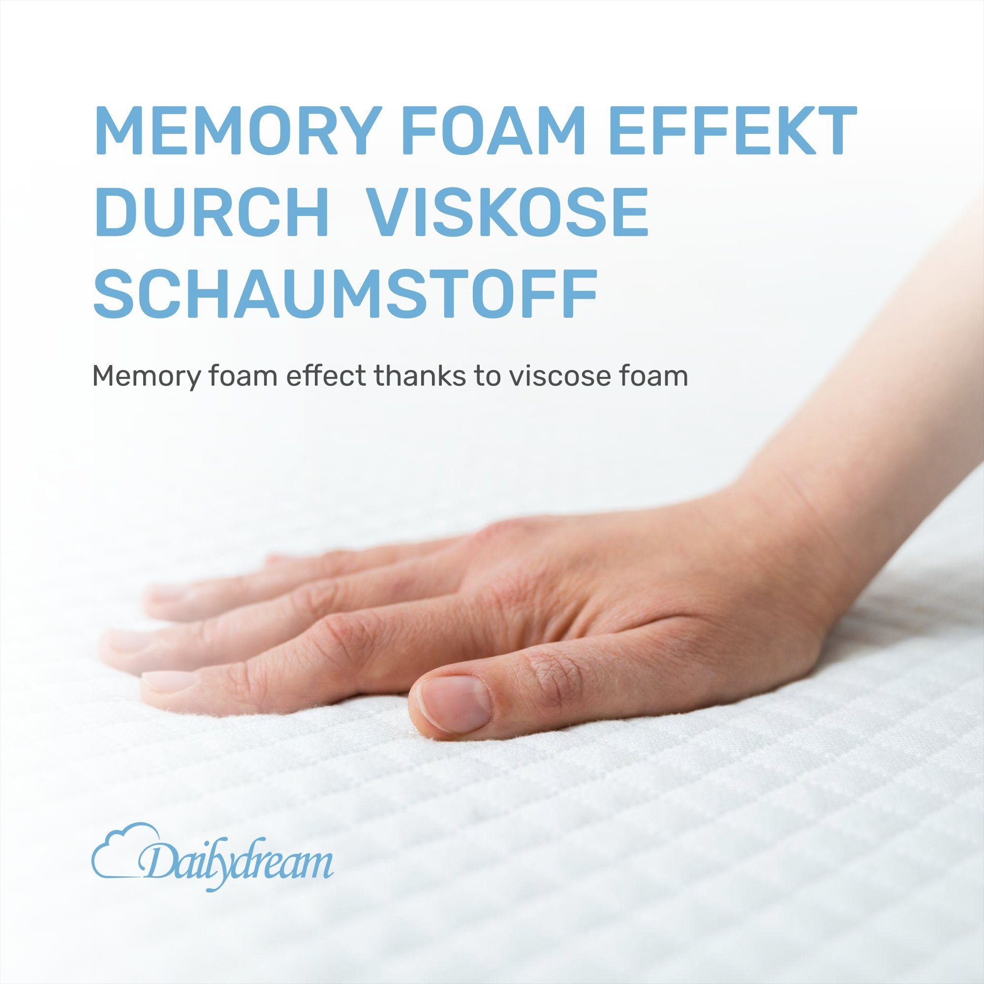 Topper mit Memory Foam von, Dailydream, Viscoschaum, (mit unterschiedlichen Bezugs-Editionen, 