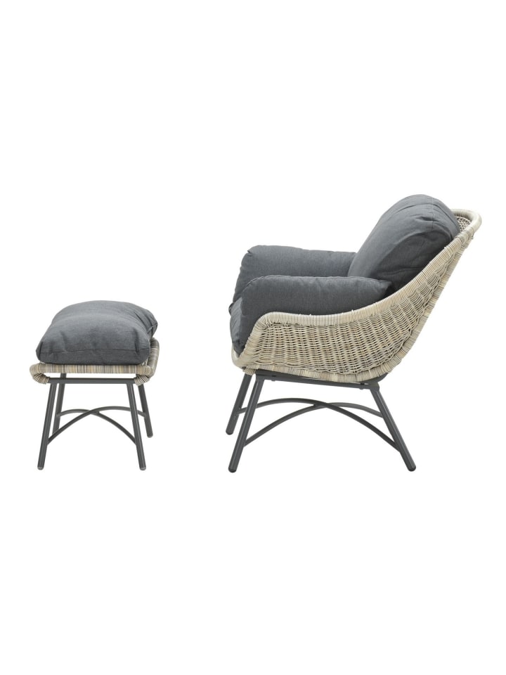 GMD Living Relax-Sessel LOGAN mit Fußbank und dicken Polstern in Farbe Vintage Willow günstig kaufen onesize