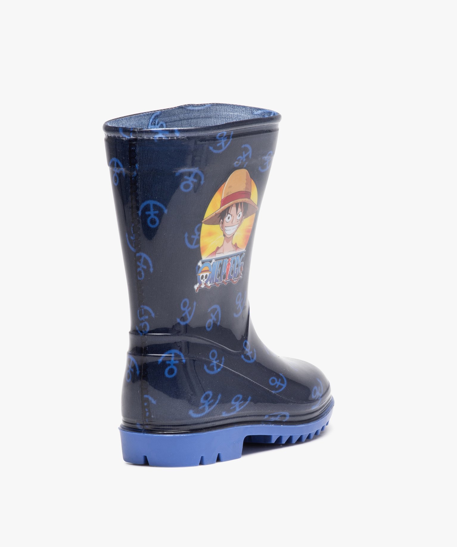 Bottes de pluie Garçon imprimées ancre marine - One Piece bleu | GEMO