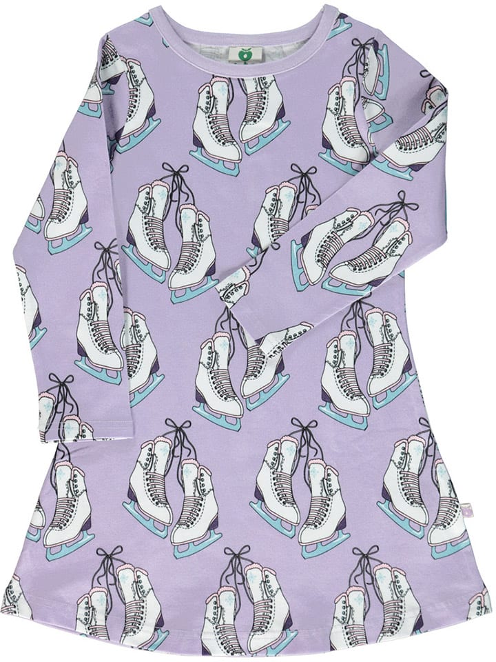 Småfolk Kleid in Lila/ Weiß günstig kaufen