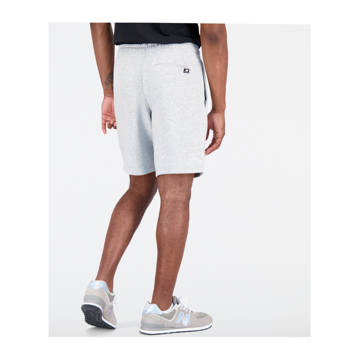 New Balance Essentials Reimagined Short Grau FAG