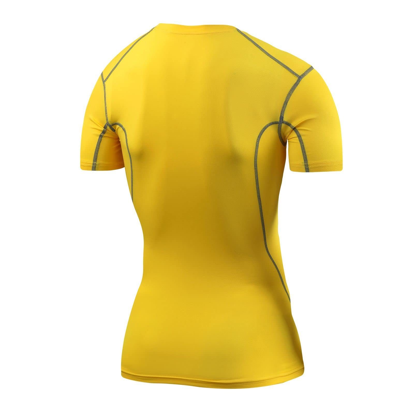 TCA Funktionsunterhemd TCA Herren Pro Performance Shirt, Gelb, XL
