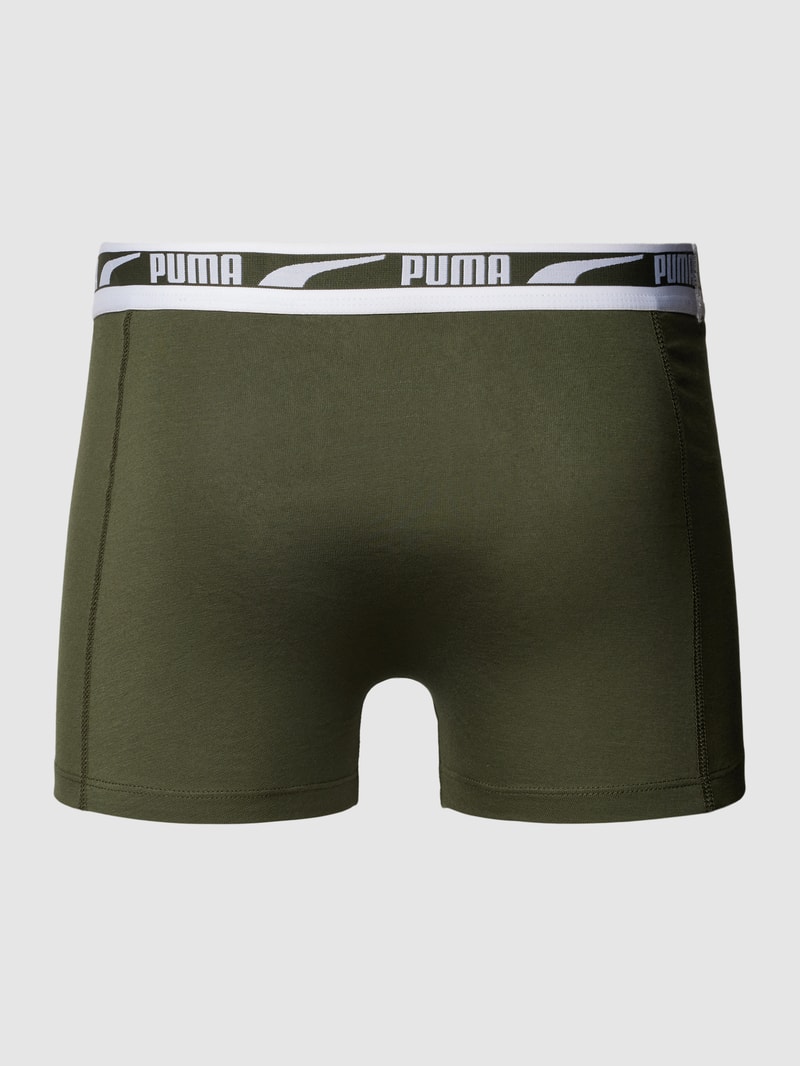 Boxershorts mit elastischem Logo-Bund in olivgrün