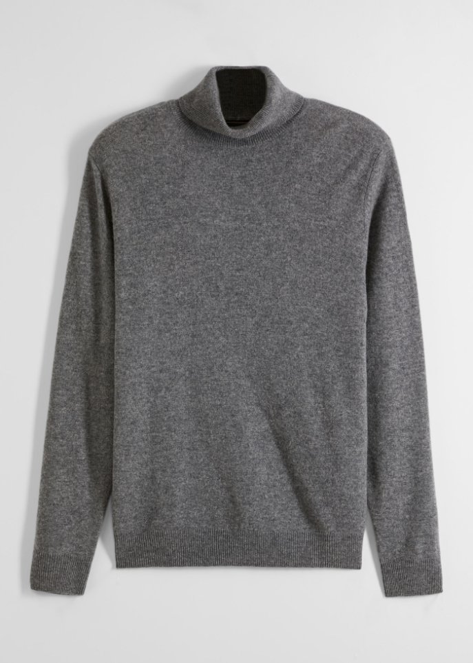 Premium Wollpullover mit Good Cashmere Standard®-Anteil, Rollkragen