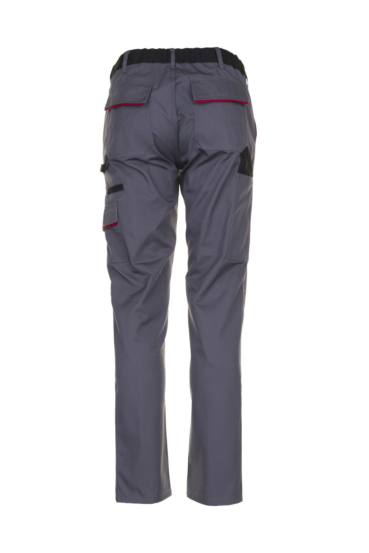 Planam Arbeitshose Damen Bundhose Highline schiefer/schwarz/rot Größe 36 (1-tlg)