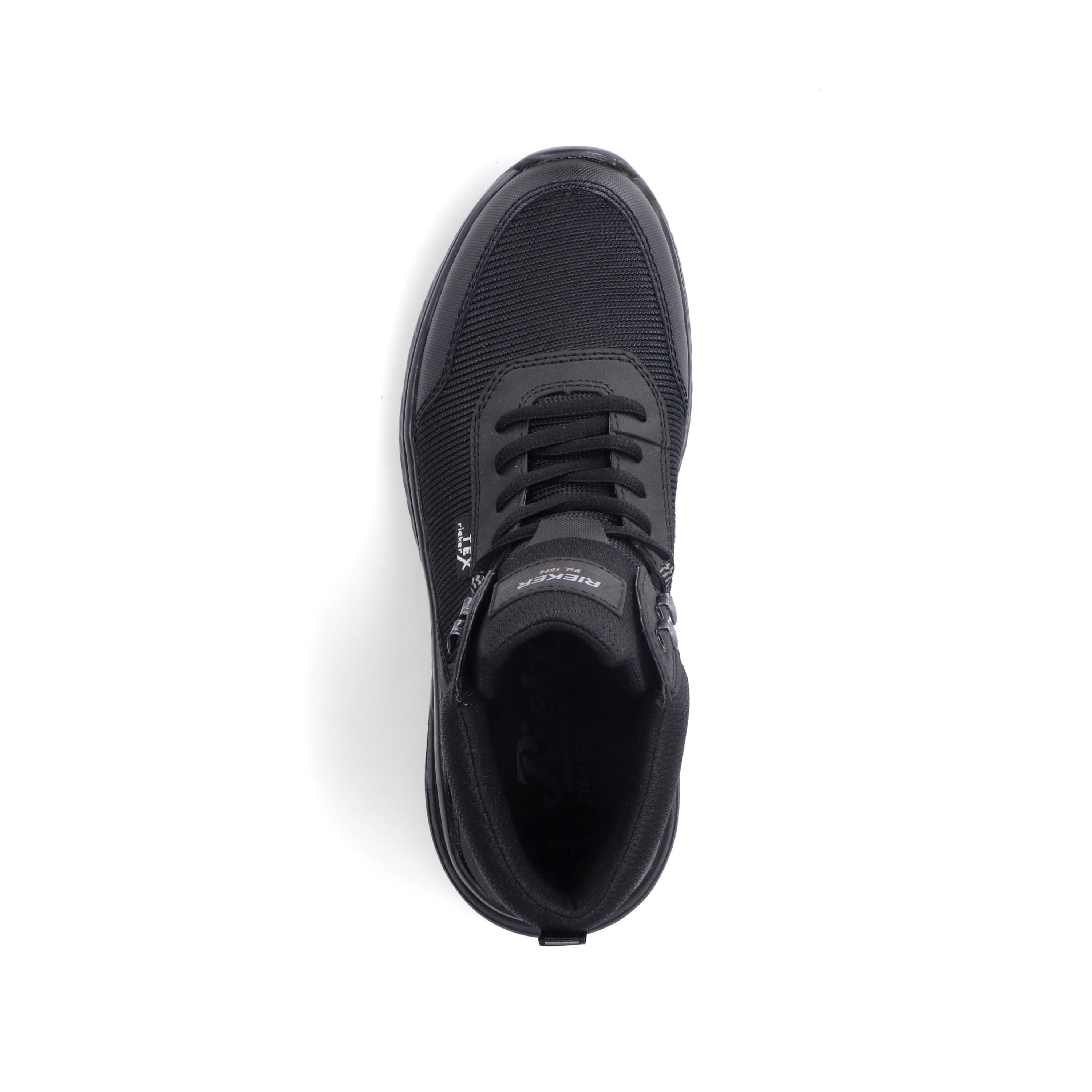 Rieker Herren Schnürschuhe asphaltschwarz