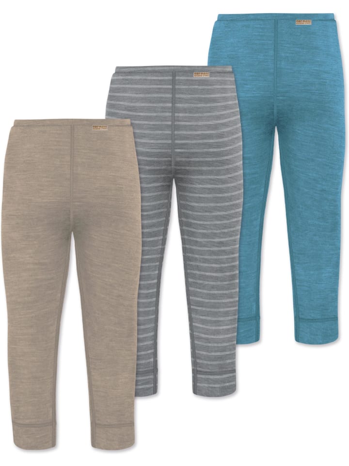 Normani Outdoor Sports 3er Pack Baby Merino Hose Unterhose „Tihoi