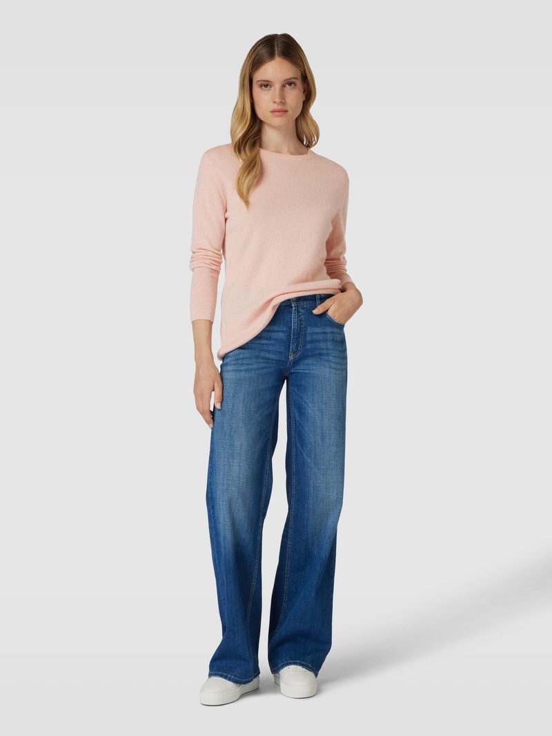 Strickpullover aus Kaschmir in rosa meliert
