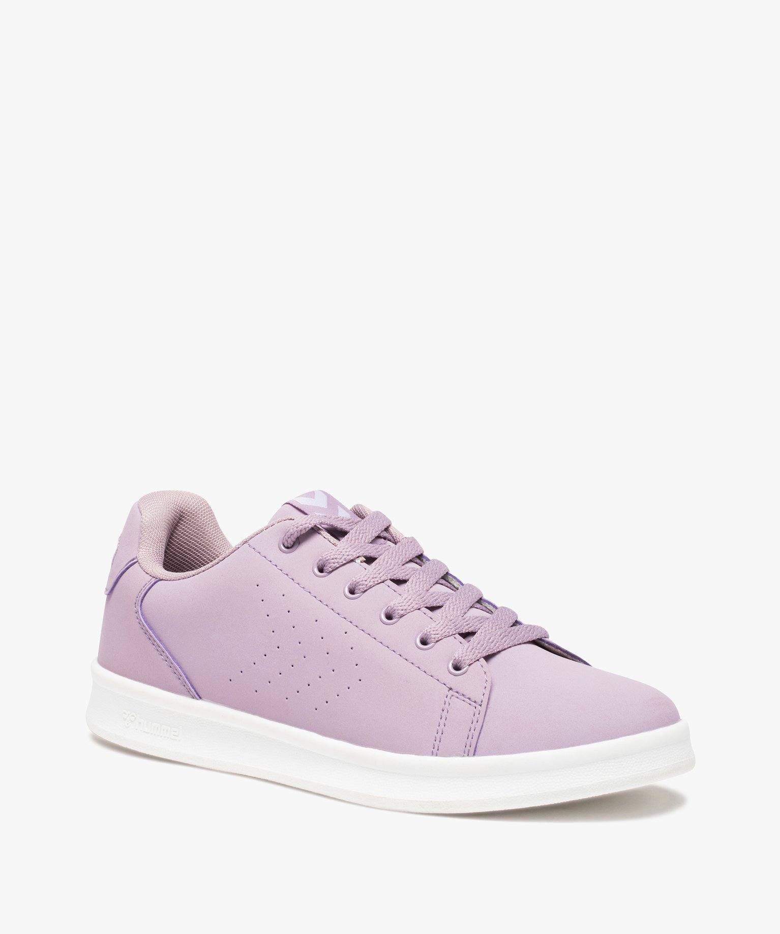 Tennis femme unies à lacets – Hummel Busan violet | GEMO