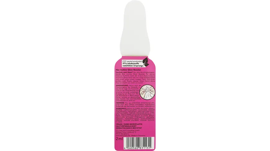 be routine Glow Booster Ampulle