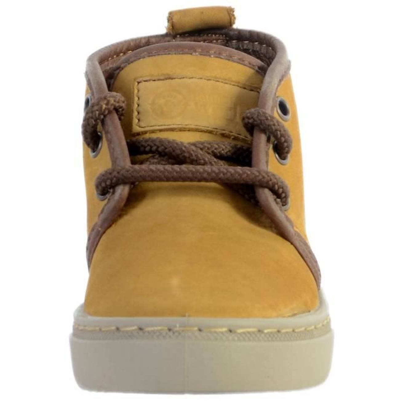 Basket Cuir Enfant Natural World Safari On Nappa jaune