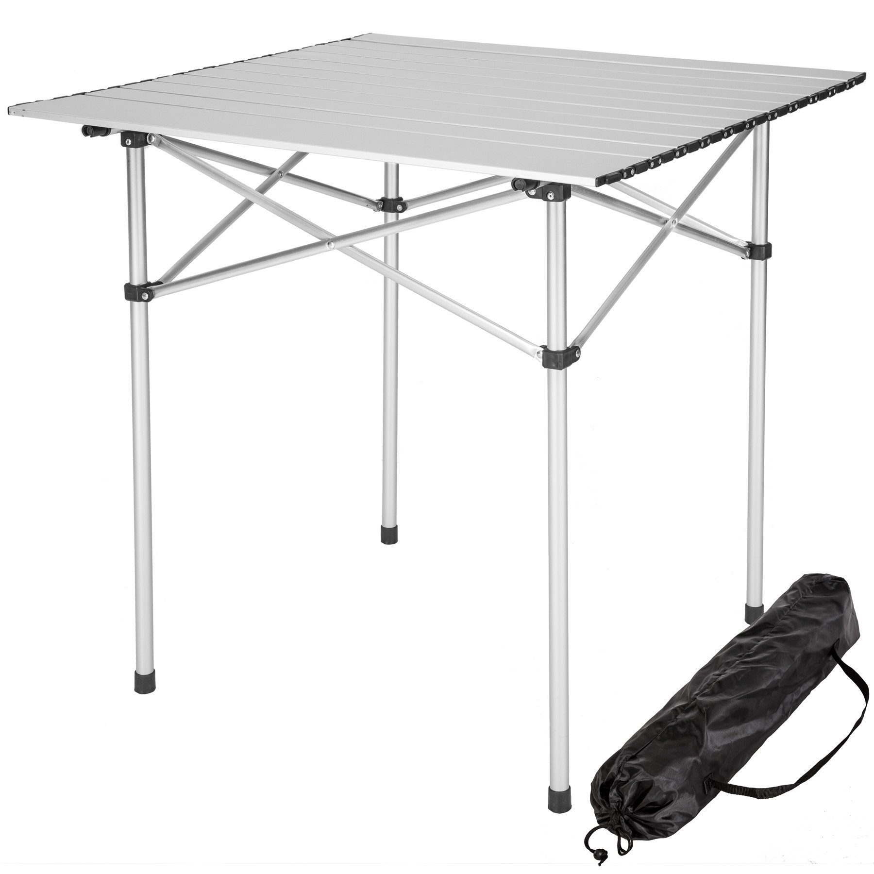 tectake Campingtisch Camping Klapptisch aus Aluminium inkl. Tasche (1-St., 1 tlg)