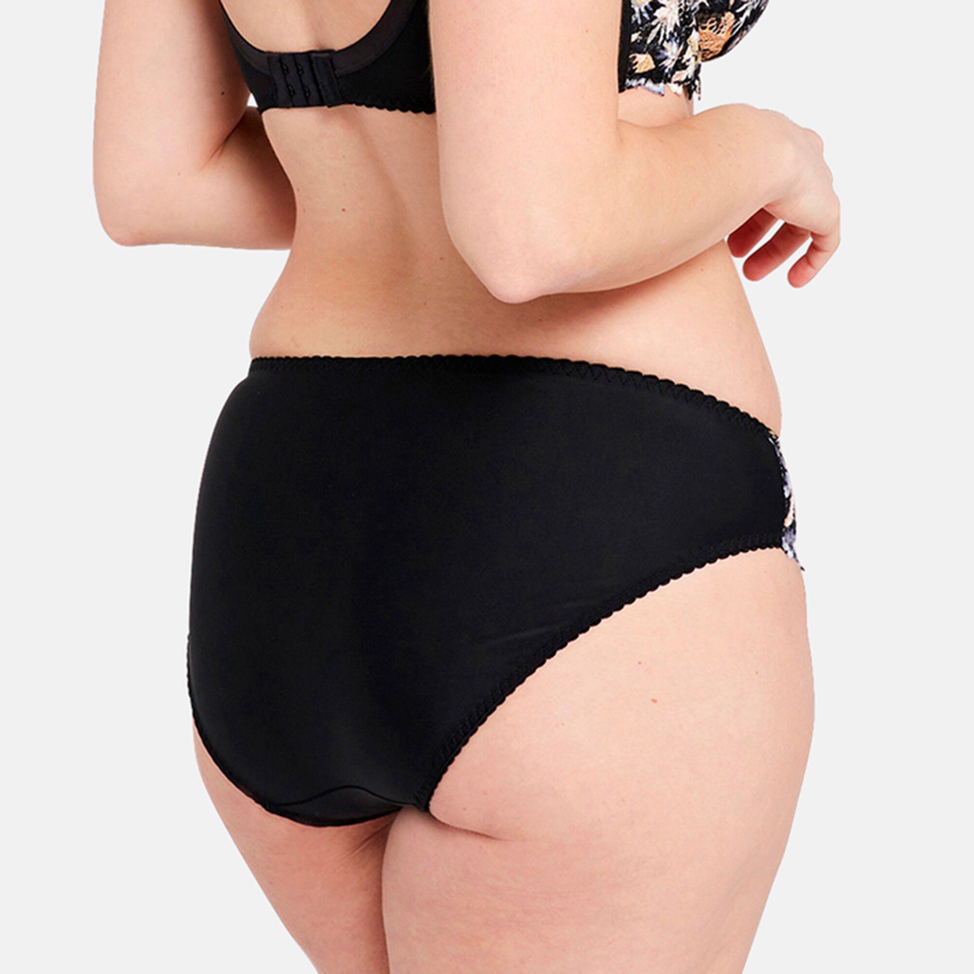 Slip dentelle imprimée floral Arum