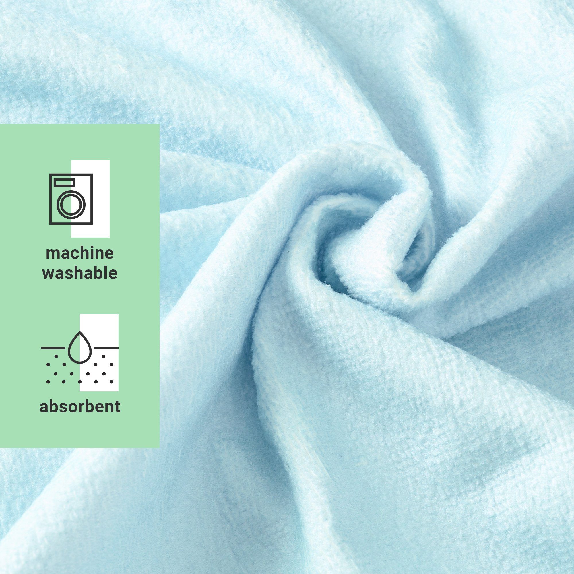 HOMELEVEL Bademantel Frottee Badeponcho mit Reißverschluss - Handtuch Poncho für Mädchen, Baumwolle