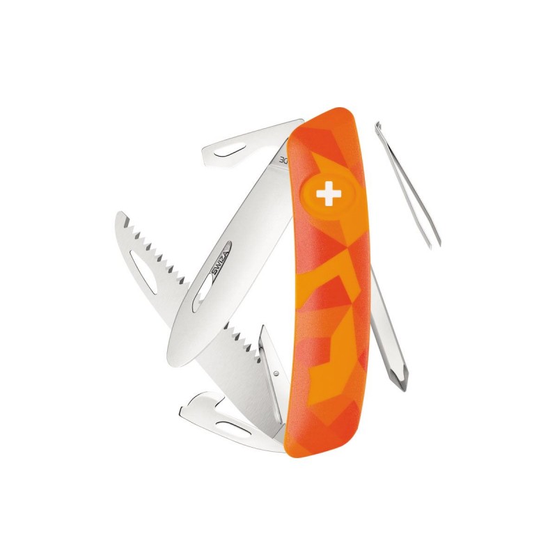 Coltellino multiuso Swiza J06 Junior Urban Orange, Coltellino svizzero