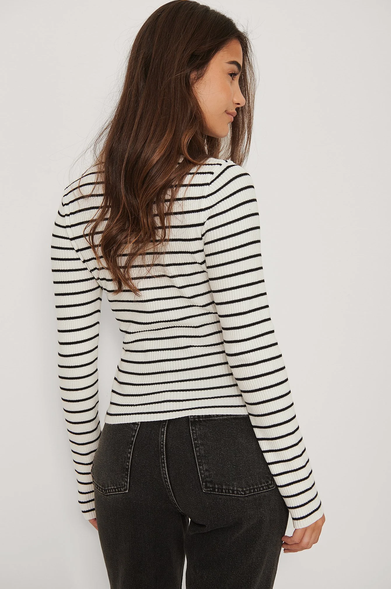 Gerippter Pullover